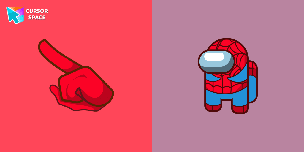 Among Us Spider-Man Character cursor cursor pack